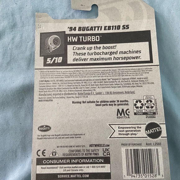 “94 Bugatti Hot Wheels - Picture 2 of 2